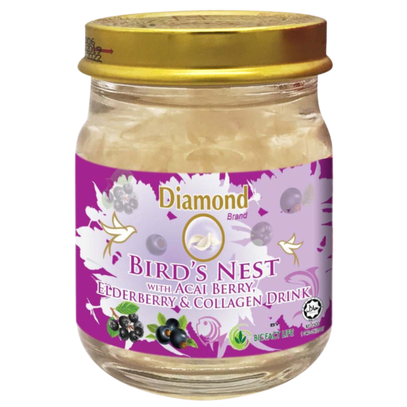 Diamond Bird’s Nest With Acai Berry, Elderberry & Collagen
